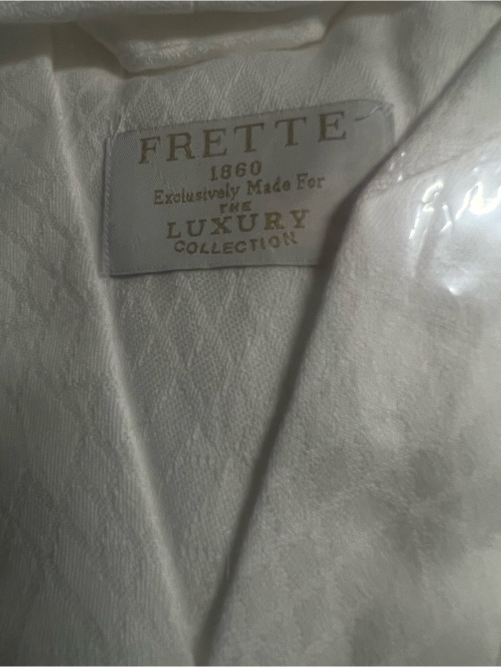 FRETTE 1860 white bath robe LUXURY COLLECTION * ANDREA * KIMONO XL *NWT* new - Picture 4 of 5